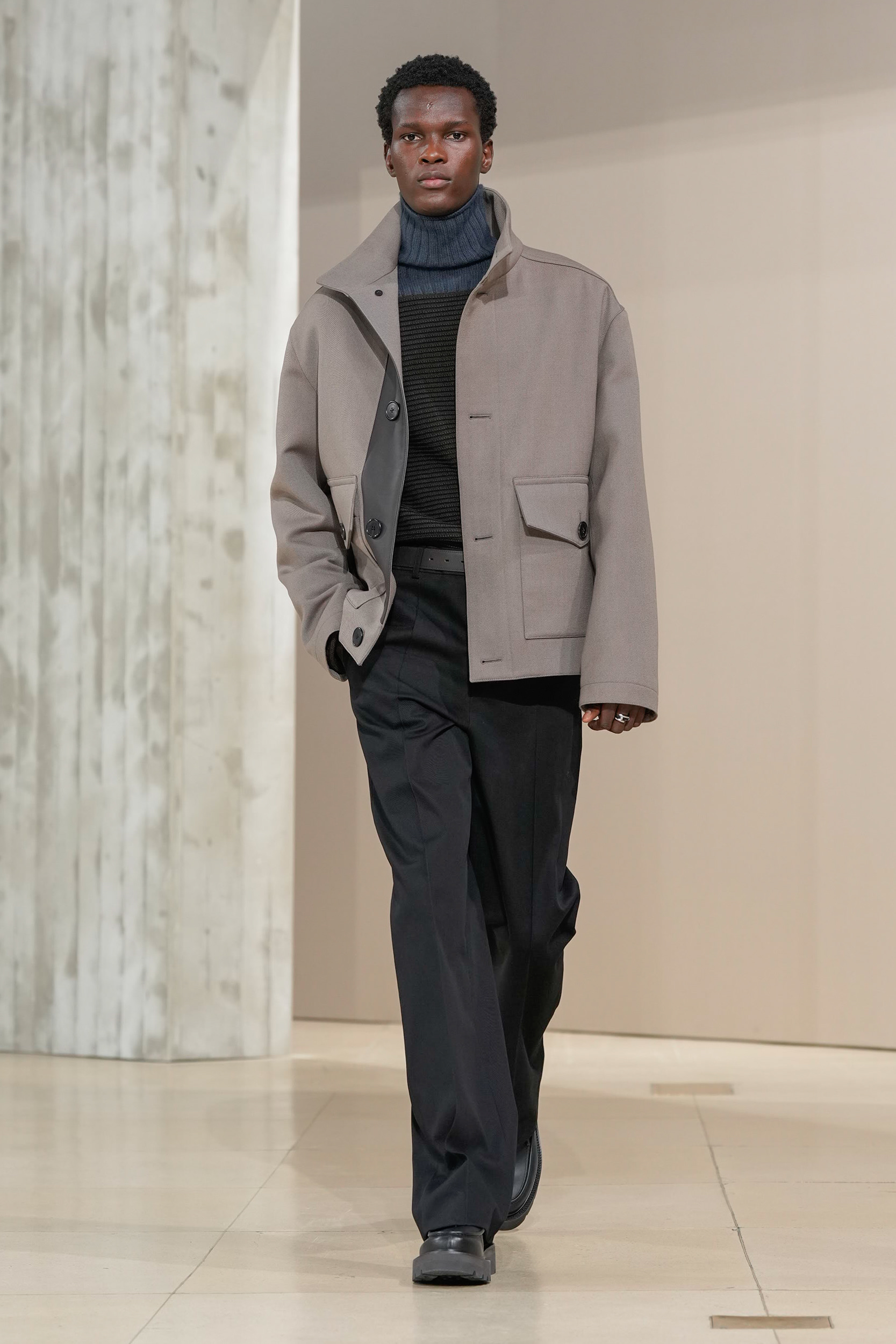 HERMES 25S OVERSIZED WOOL SUIT 025